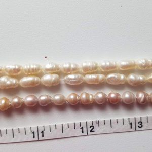3 strands of freshwater pearls